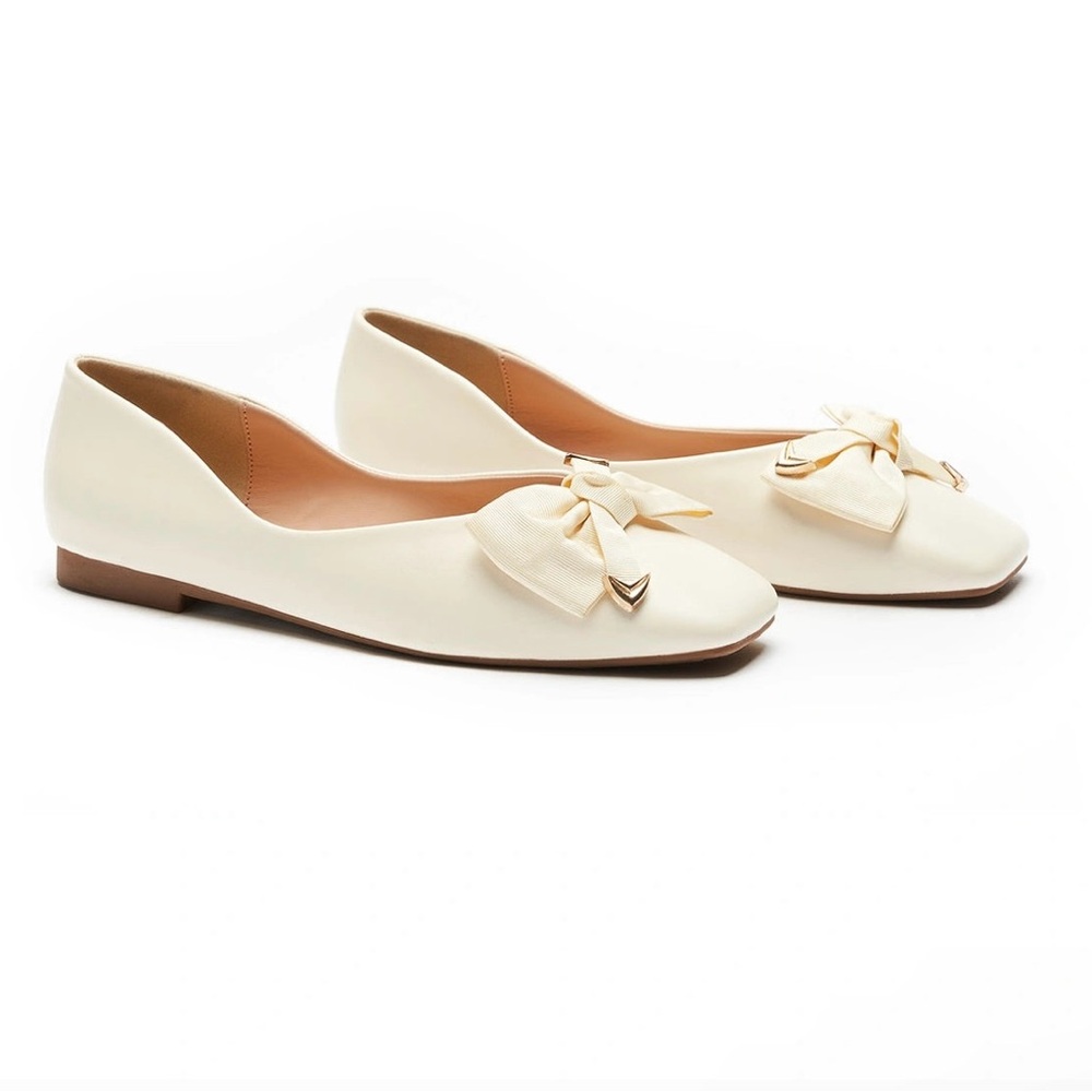 White Bow Women's Flats C. Paravano - Picture 7 of 7